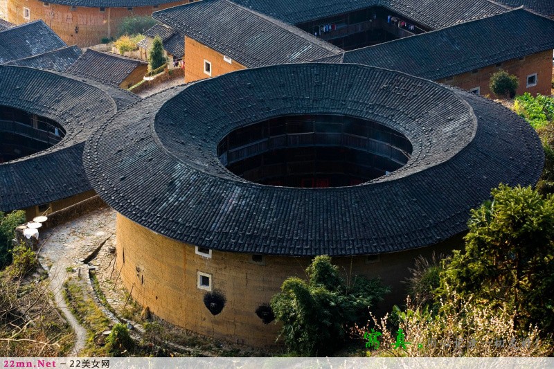 福建永定龙岩客家土楼图片