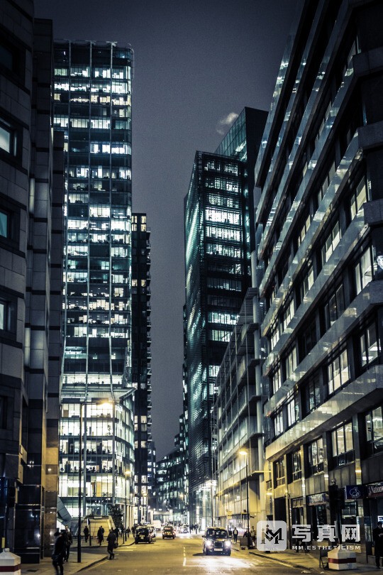 城市街道夜景,手机纸壁